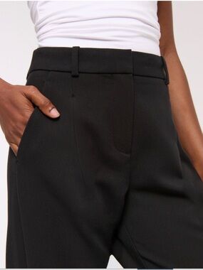 Abercrombie & Fitch Black High-Waist Trousers